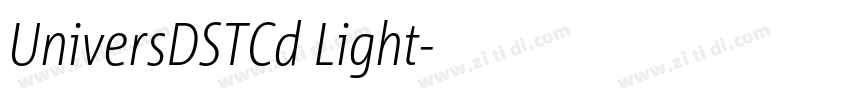 UniversDSTCd Light字体转换